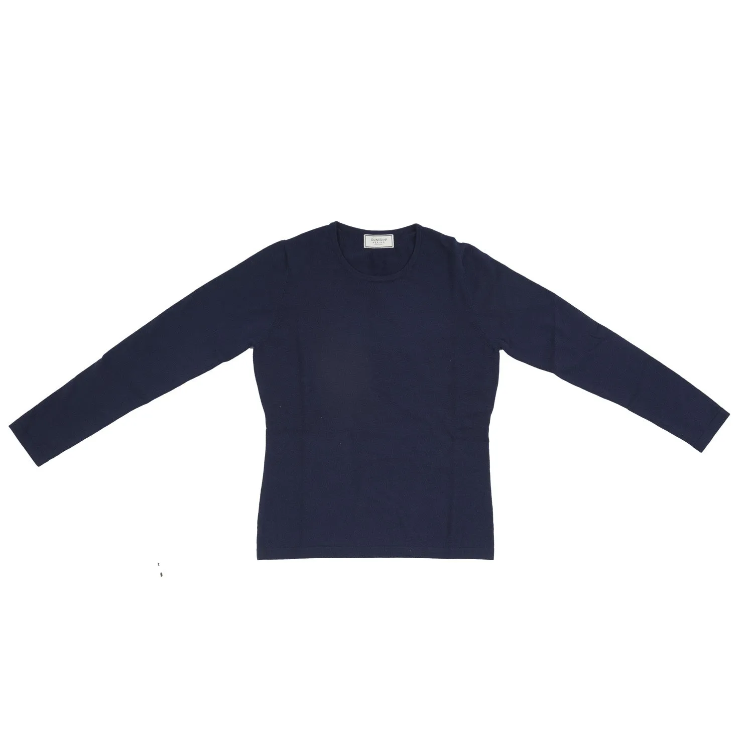 100% Merino Ladies Crew Neck Sweater Navy