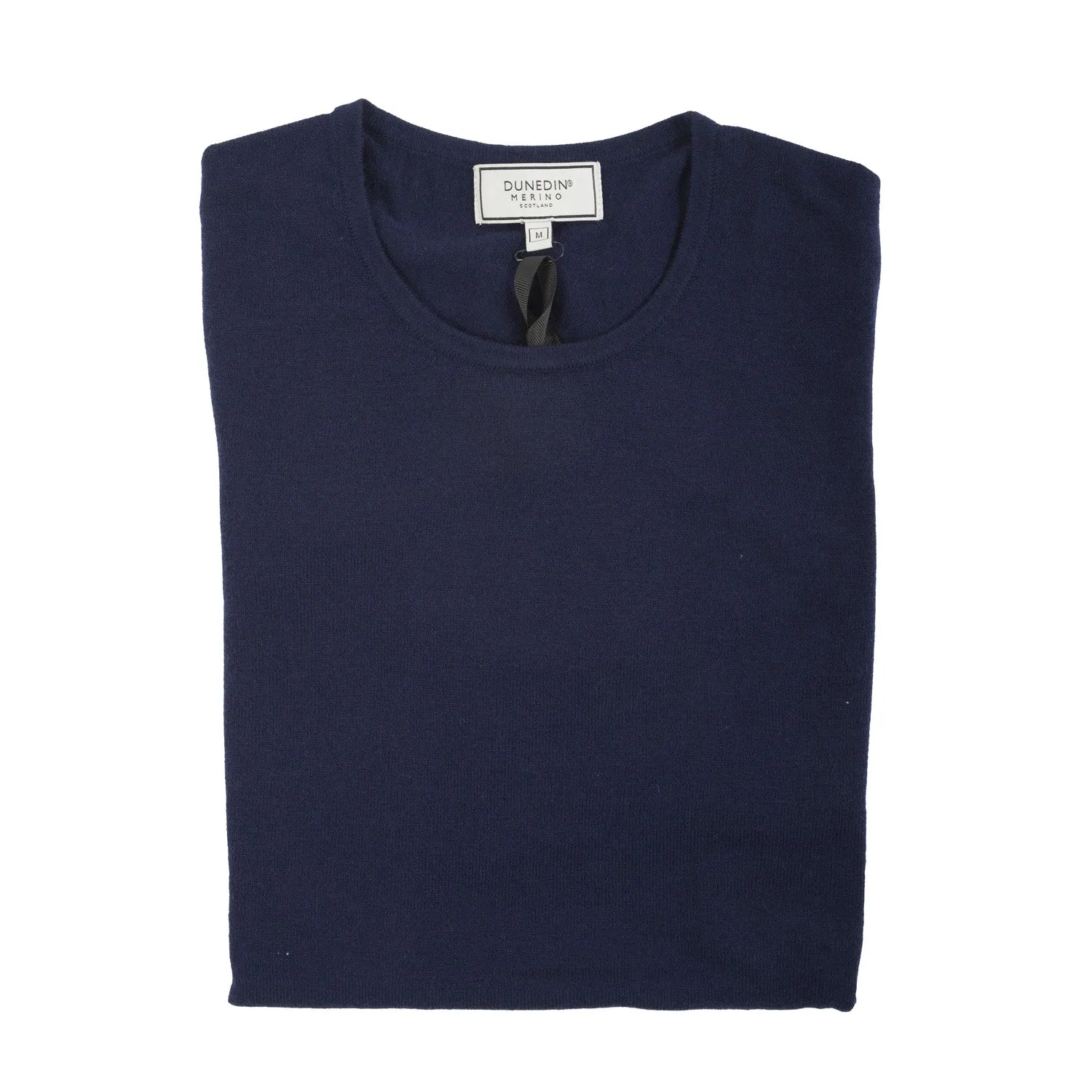 100% Merino Ladies Crew Neck Sweater Navy