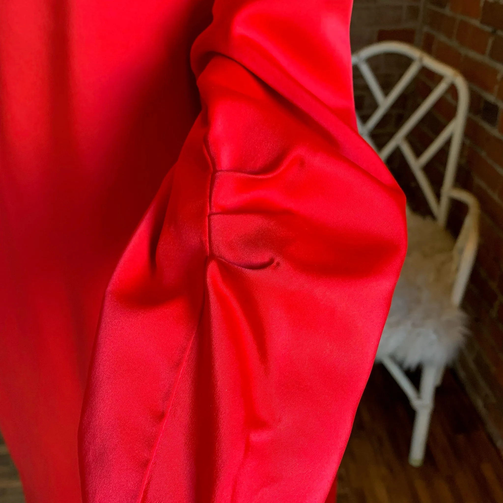 1950s Red & Black Lace Dress and Overcoat