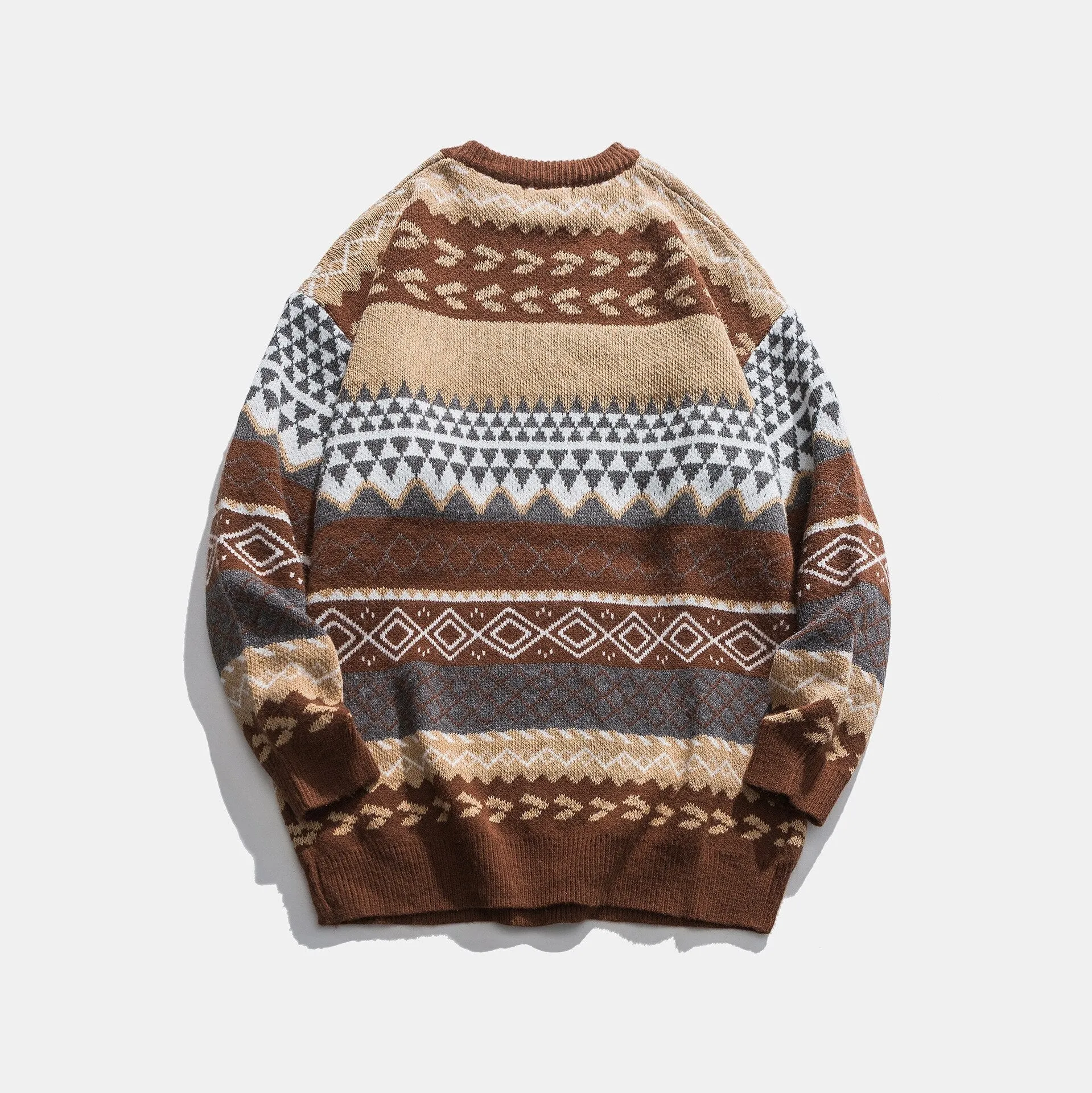 Apricot Harvest Aztec Cotton Mens Sweater