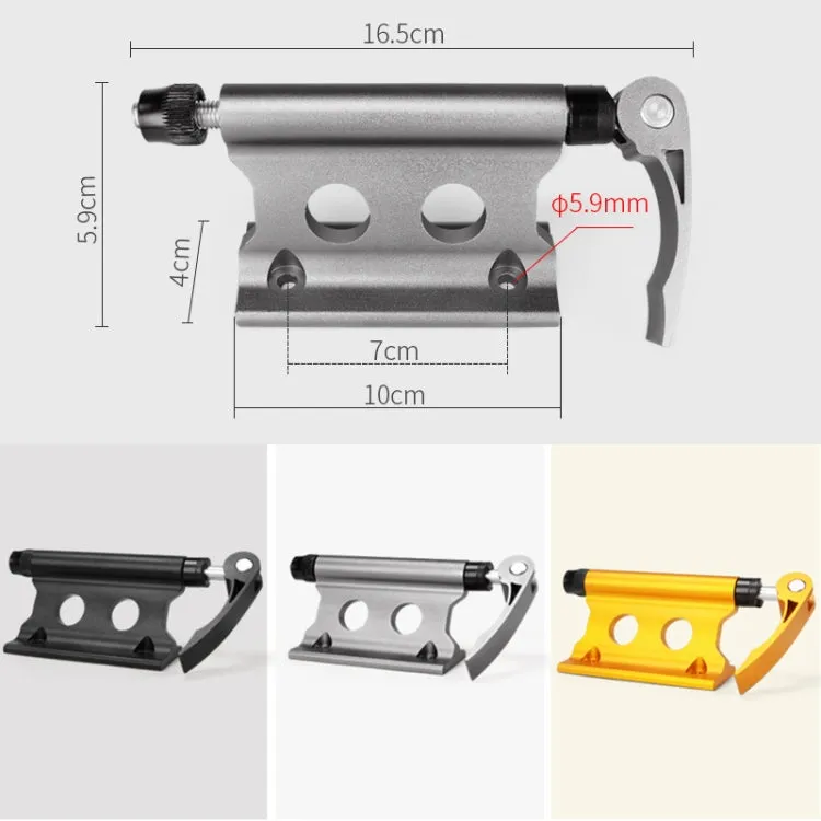 Bicycle Front Fork Fixed Clip Luggage Rack, Size:One Size(Yellow)