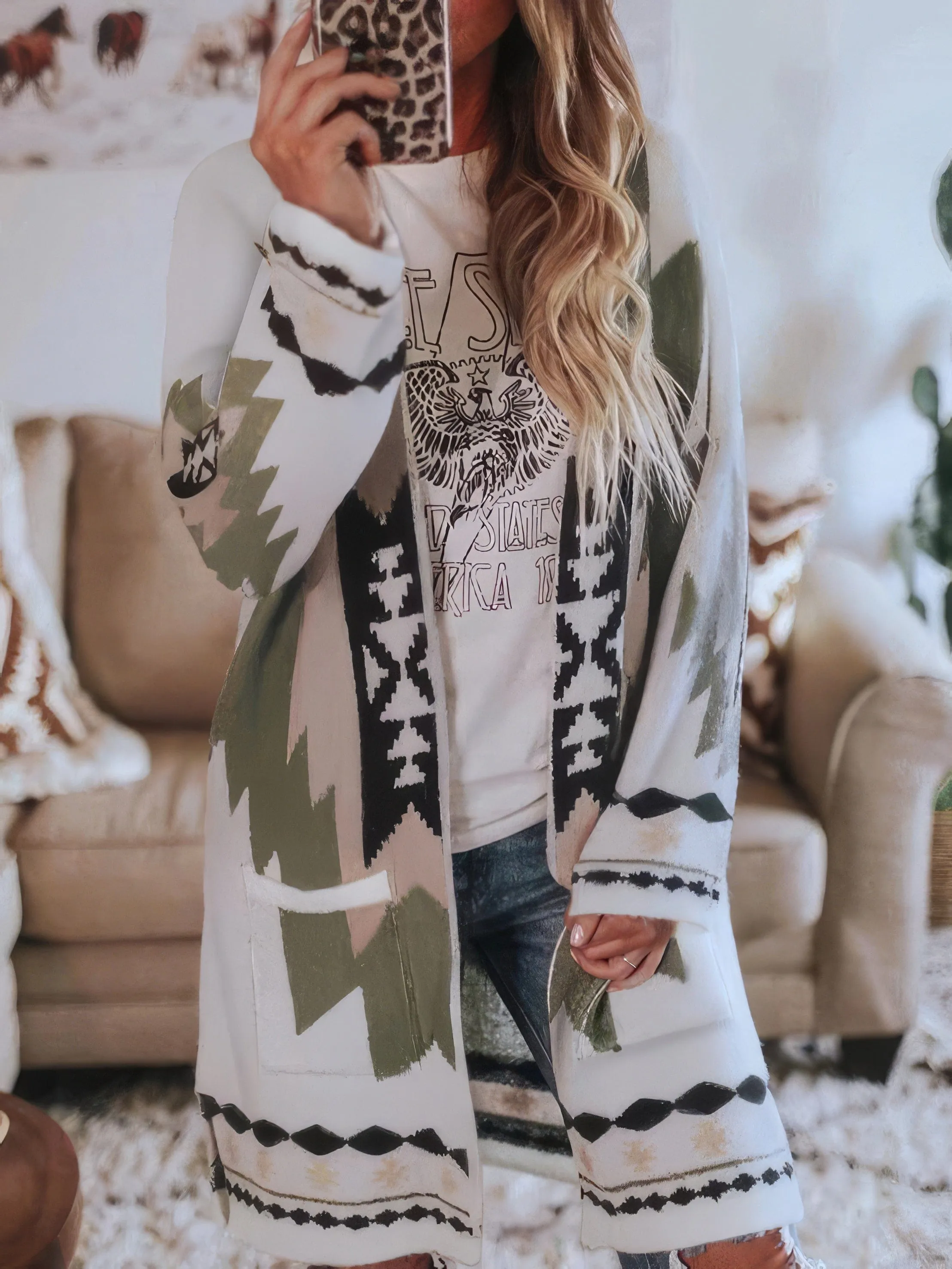 Bohemian Long Sleeve Cardigan