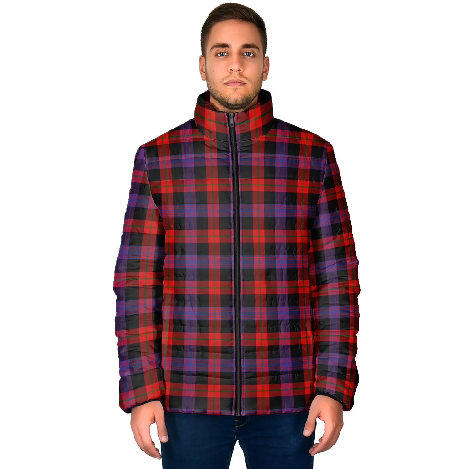 Broun Modern Tartan Padded Jacket