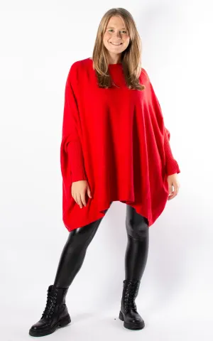 Charlotte Round Neck | Red