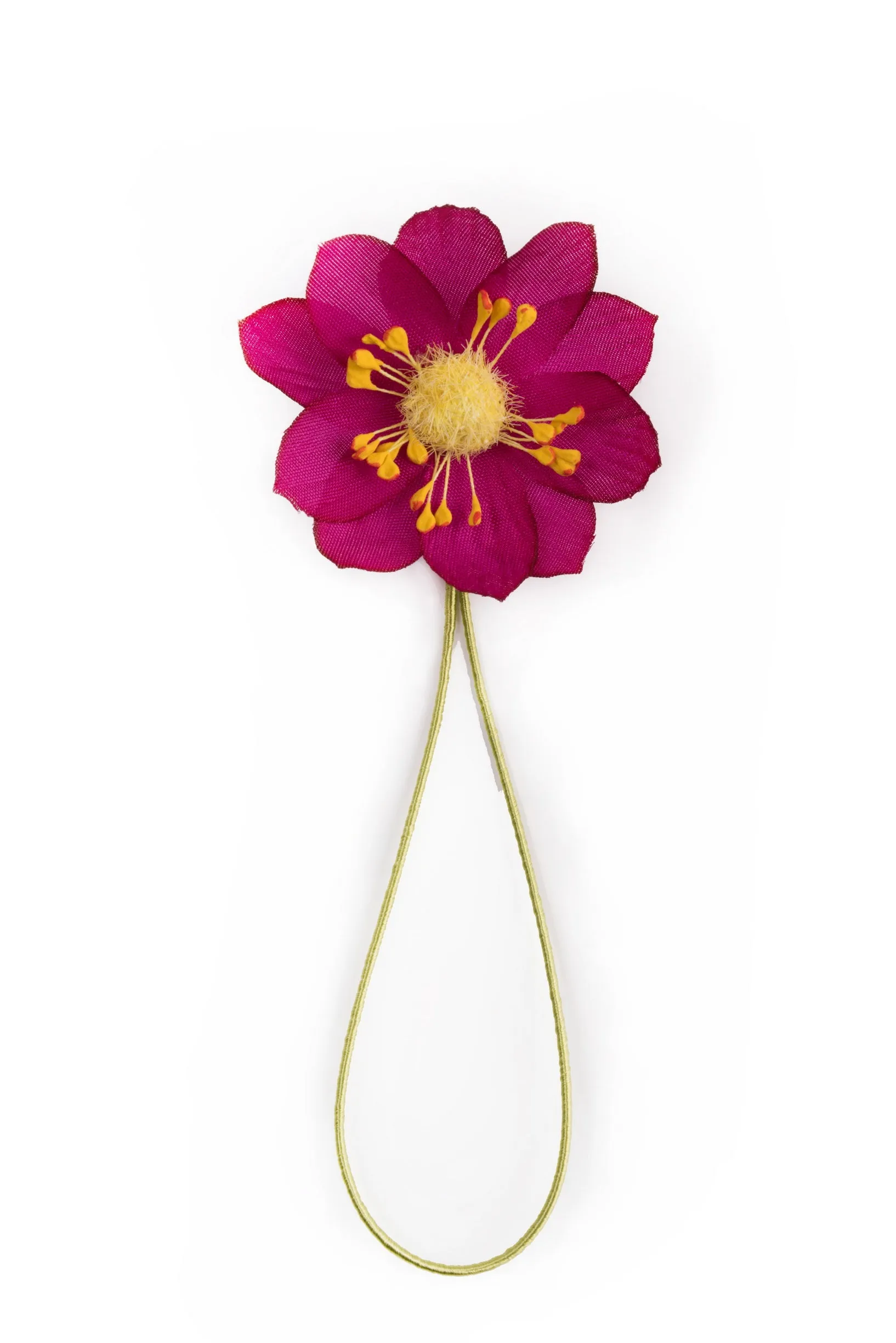 Dark Magenta Lotus Boutonnière Flower