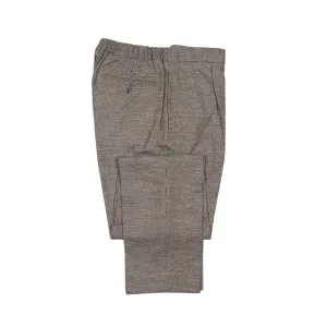 Easy pants in brown puppytooth wool flannel (separates)