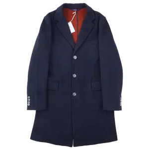 Fedeli Jersey Flannel Cashmere Overcoat