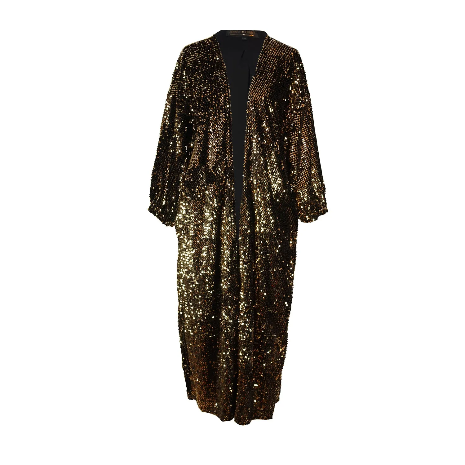 Gold Sequin Cocoon Jacket