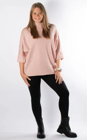 Heather Sparkle Jumper | Pink