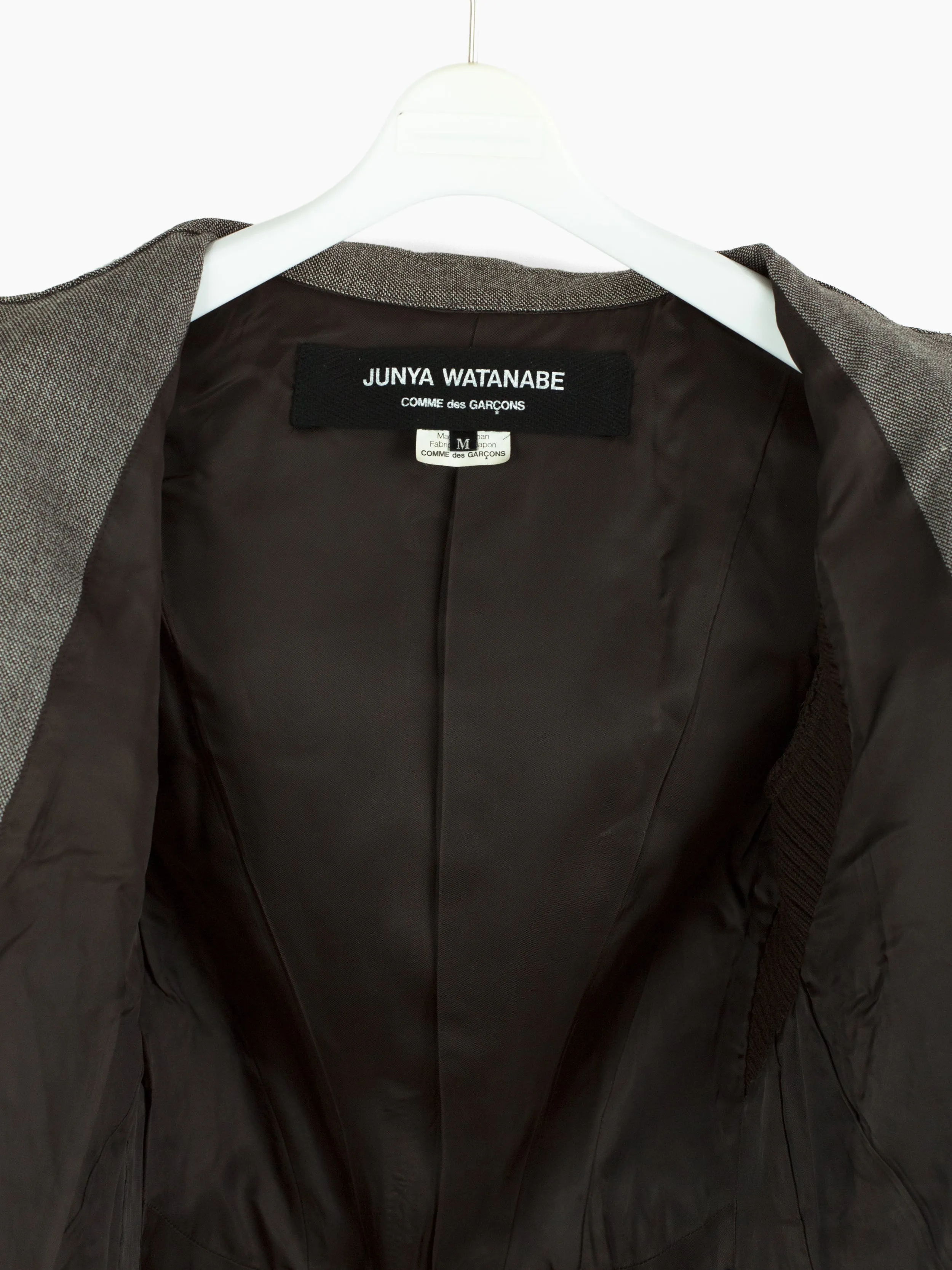 Junya Watanabe AW13 Techno Knit-Insert Coat Dress