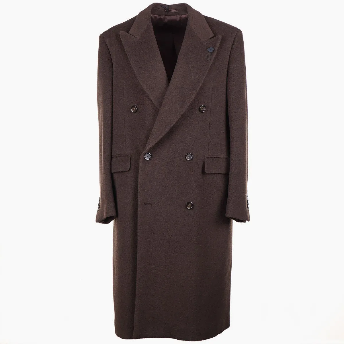 Lardini Soft Brushed Wool Overcoat