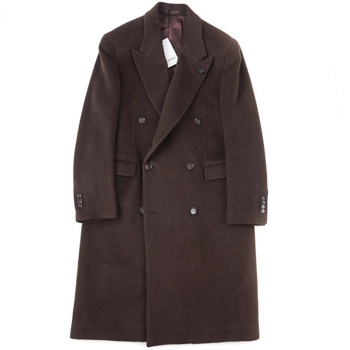 Lardini Soft Brushed Wool Overcoat