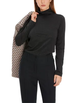 MARC CAIN Black Turtleneck Top