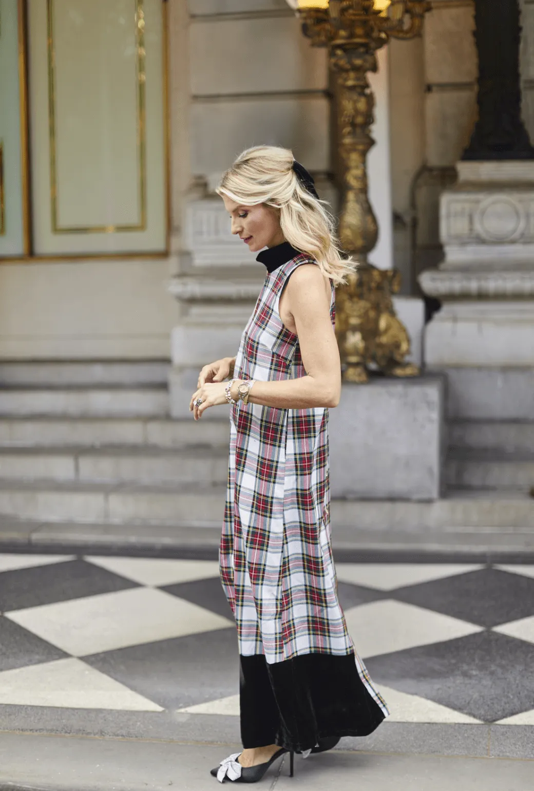 Maxi Mod Dress - Dress Stewart Plaid