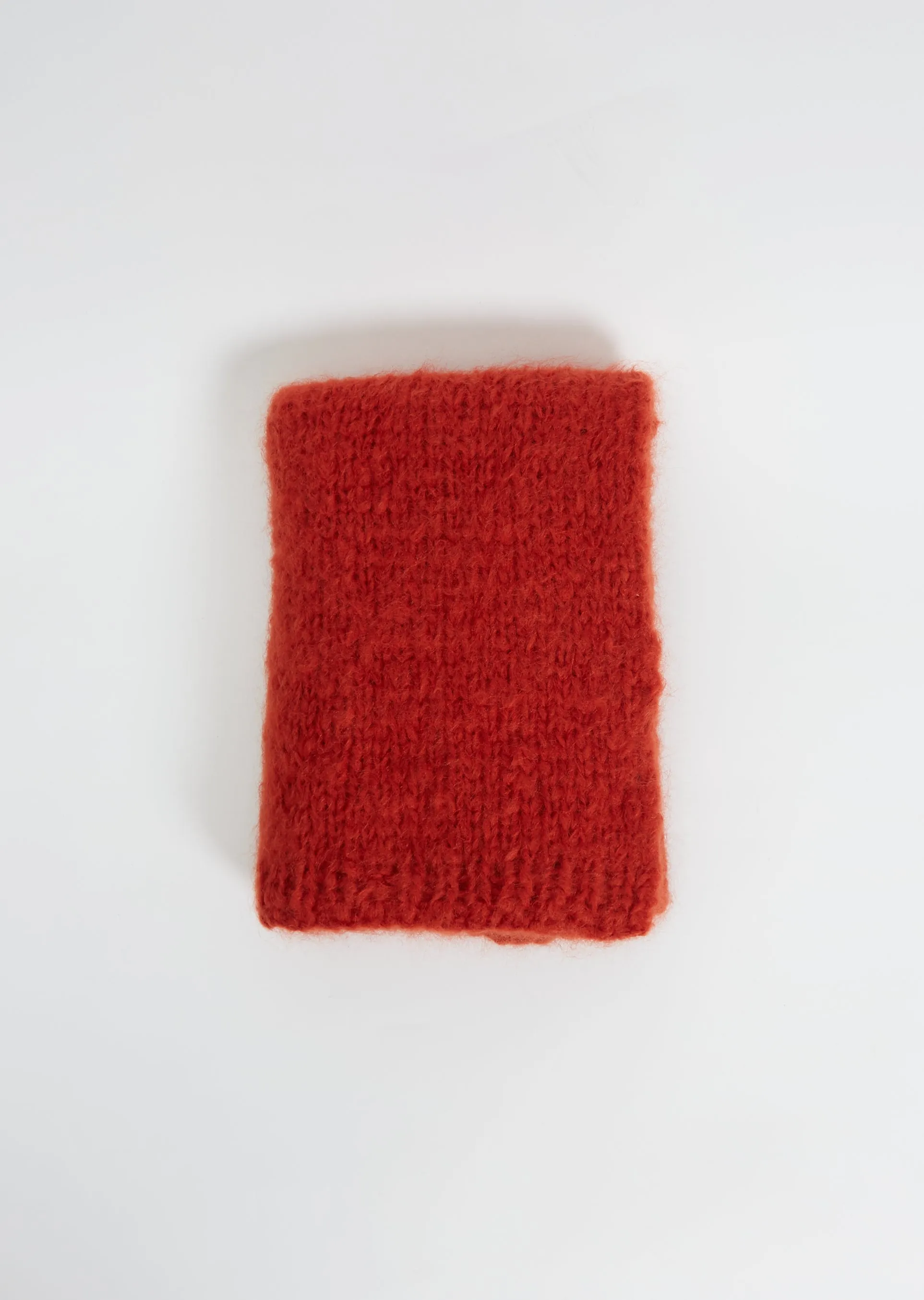 Mohair Scarf — Rust