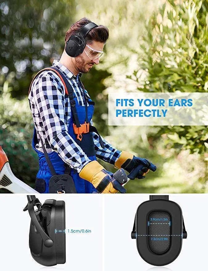 Mpow HP102 Bluetooth Electronic 3.5mm AUX Safety 36dB Nosie Reduction Shooting Earmuffs