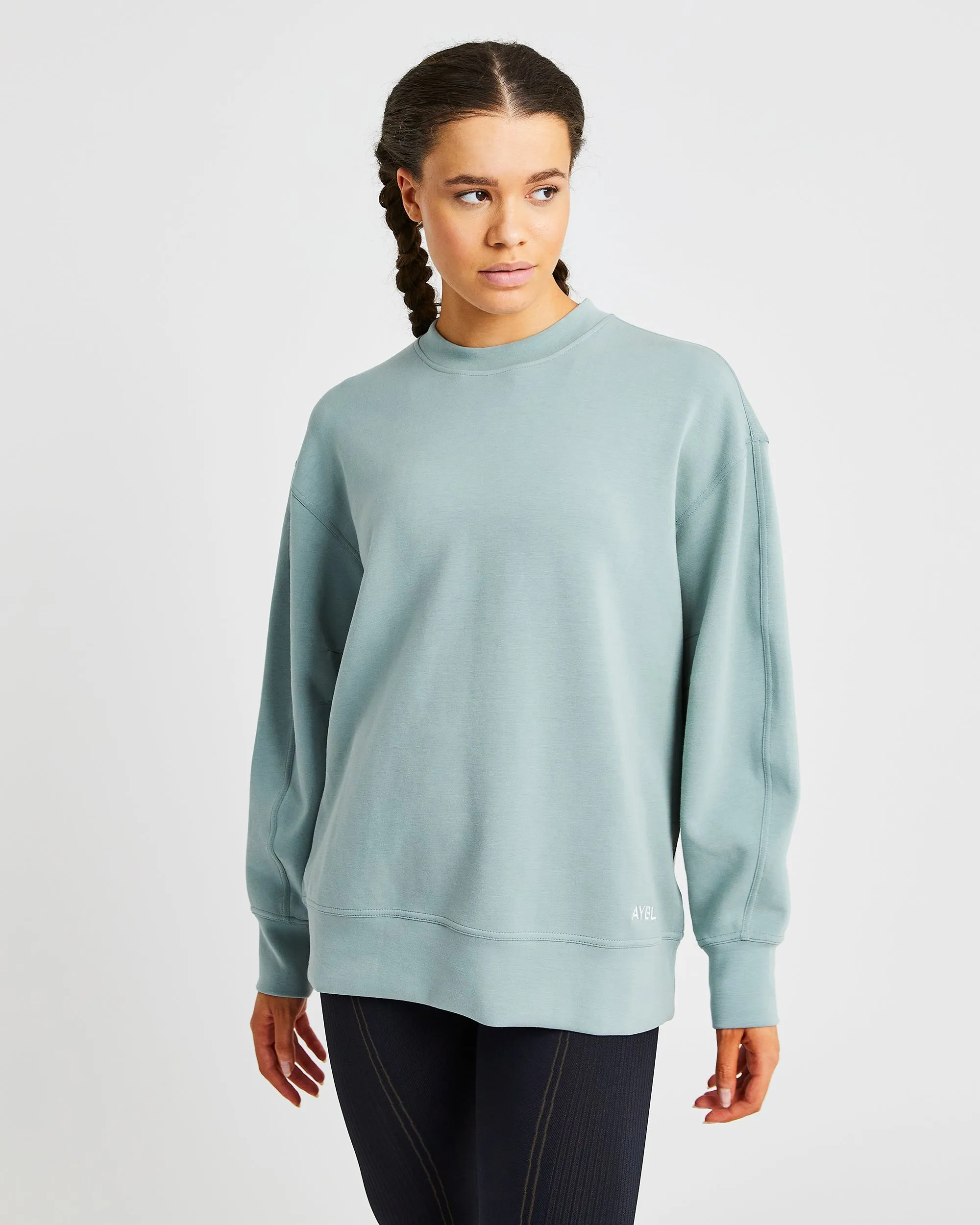 Oversized Jumper - Sage Green