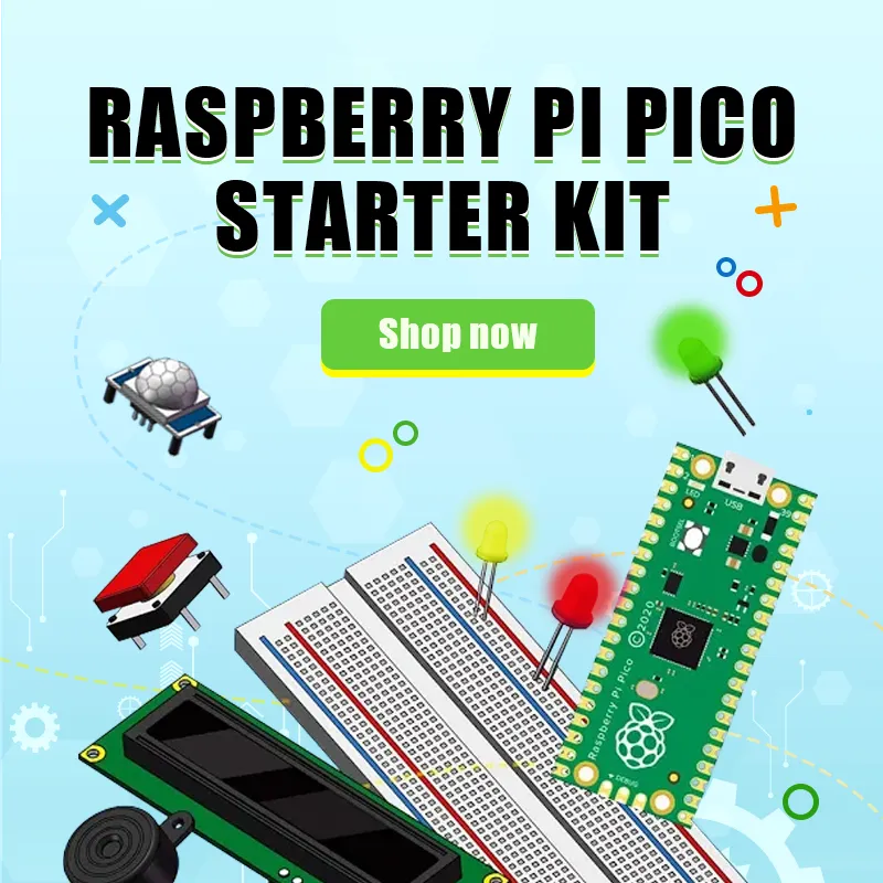 Raspberry PI Pico Basic Starter Kit With 25 Lessons