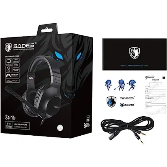 SADES Spirits SA-721 Stereo Gaming Headset - Black