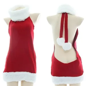 Santa's Knit Turtleneck Dress