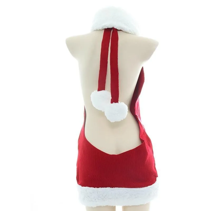 Santa's Knit Turtleneck Dress