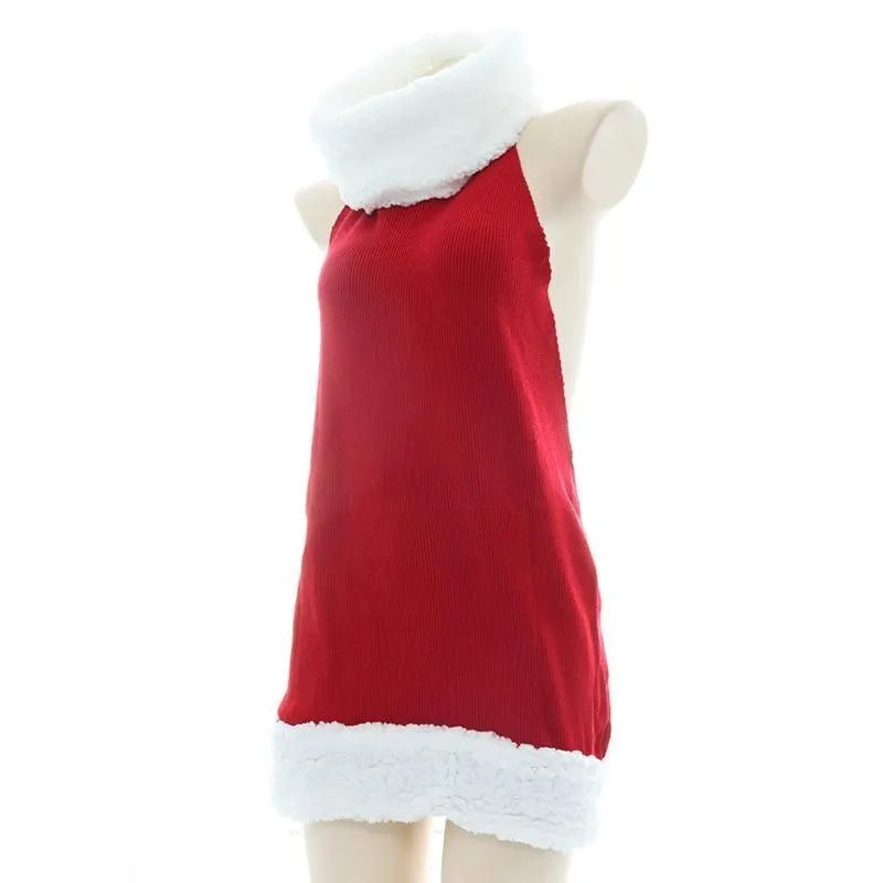 Santa's Knit Turtleneck Dress