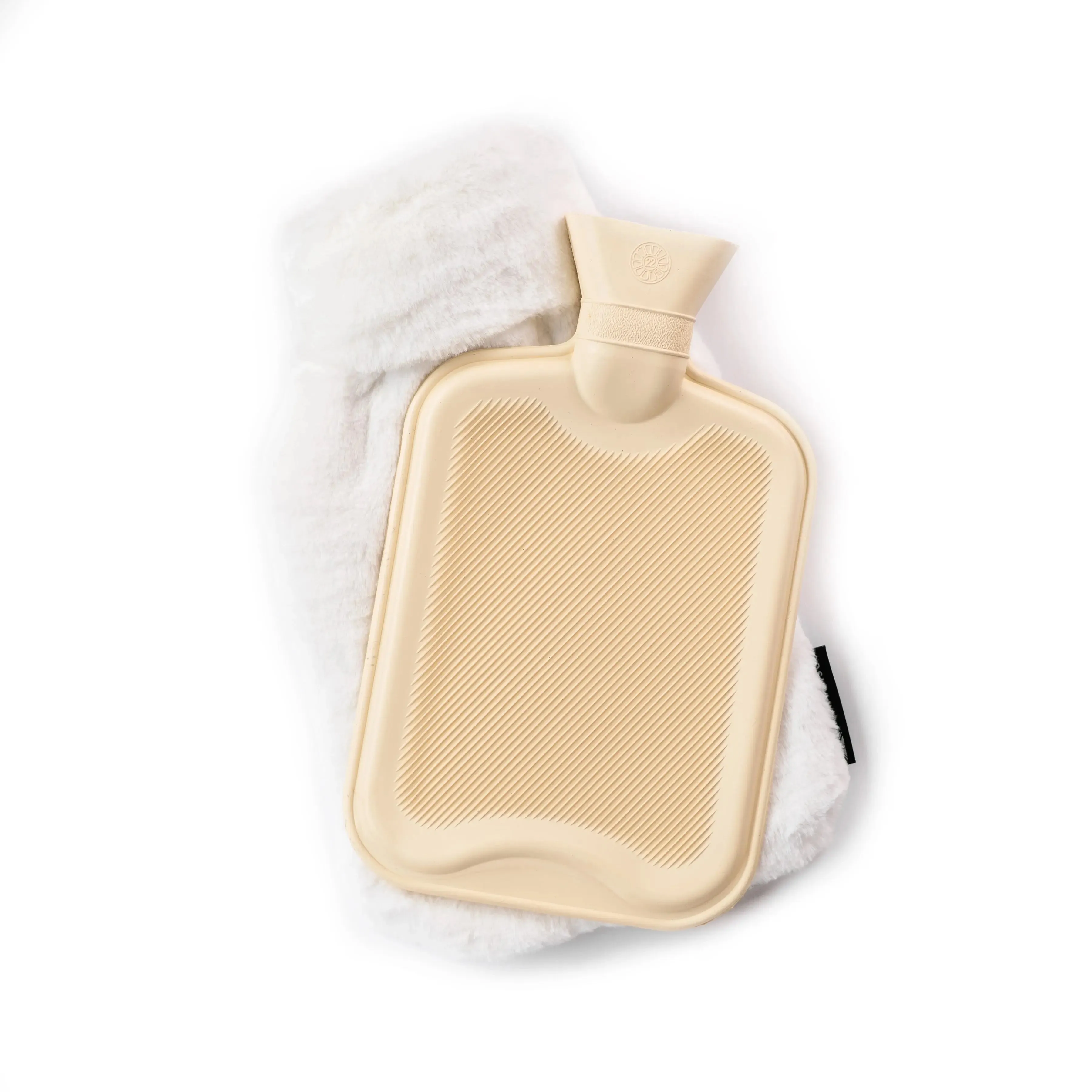 Silky Soft White Hot Water Bottle