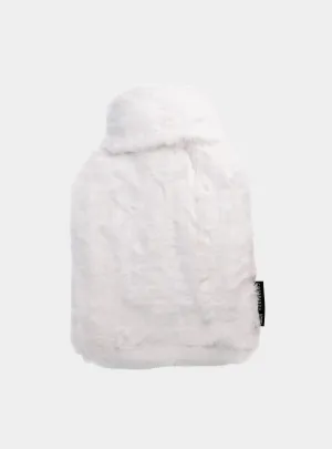 Silky Soft White Hot Water Bottle