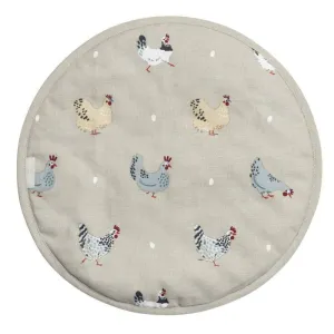 Sophie Allport Circular Hob Cover - Hens