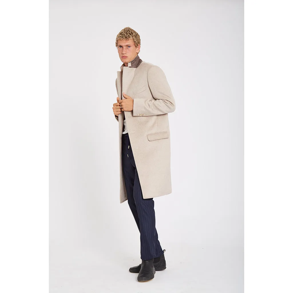 Wasted Talent Di Lusso Cashmere Overcoat - Champagne